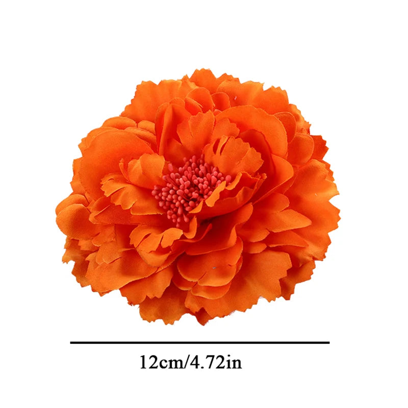 Pince à Cheveux Fleur Rose Satinée pour Femme - Accessoire Élégant