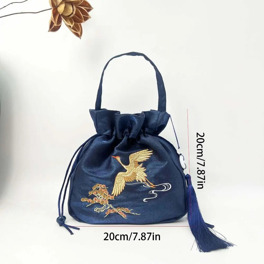 Sac à Main Bourse en Satin Fleuri - Chic et Polyvalent