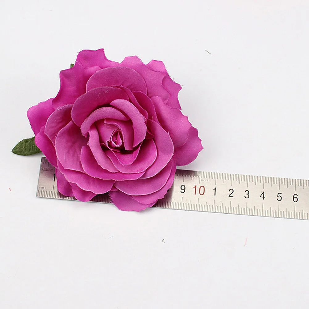 Pince à Cheveux Fleur Rose Satinée pour Femme