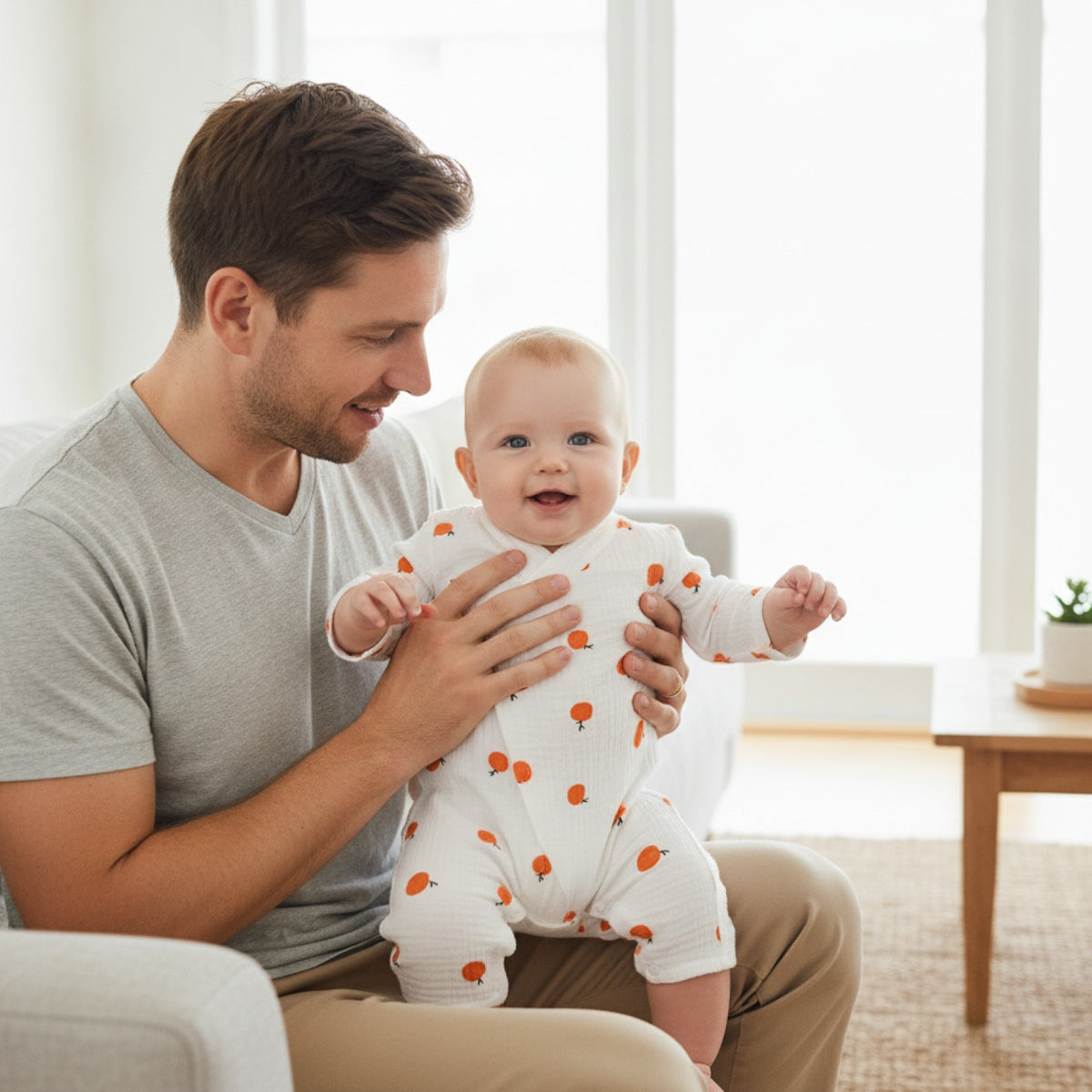 Barboteuse Bébé 100% Coton Été - Unisexe