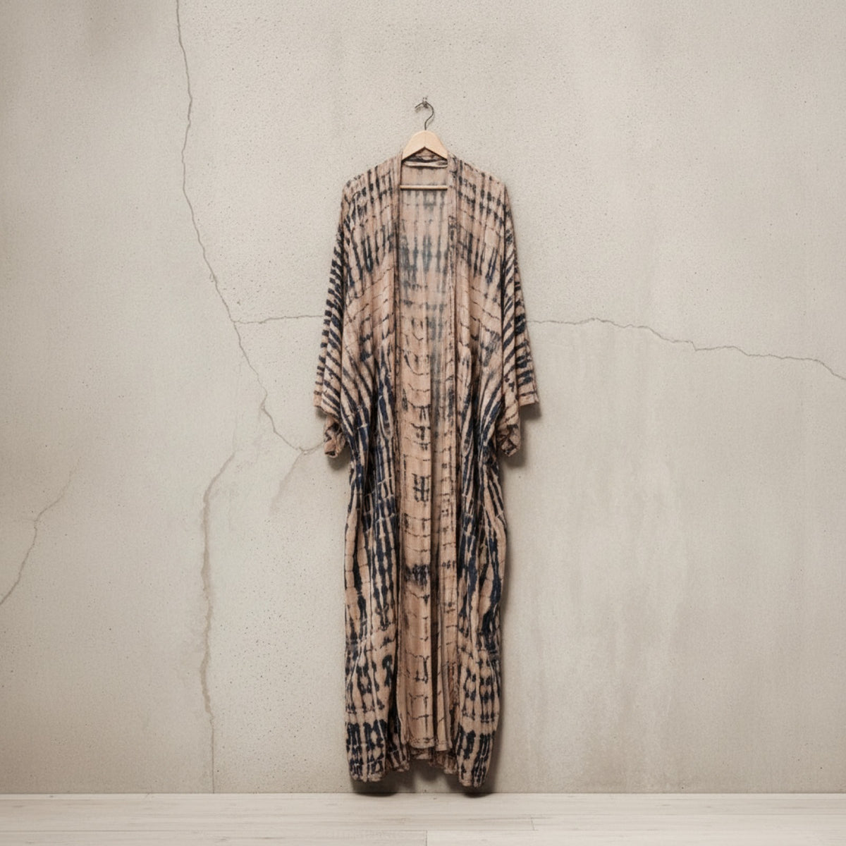 Kimono Long Bohème Imprimé Fleuri et Léopard - LORYLEI