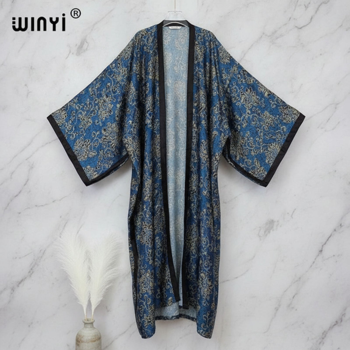Kimono Long Bohème Imprimé Polyester Femme - Style Jeune