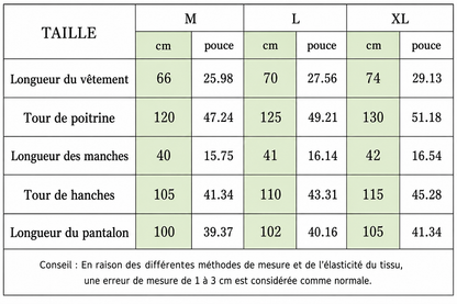 Pyjama Homme en Coton Confortable