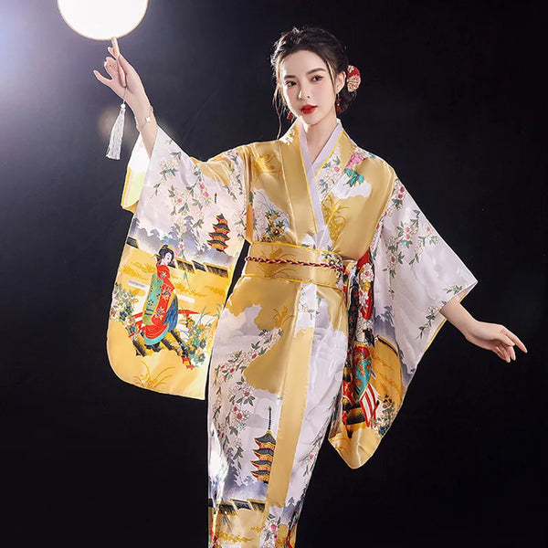 Kimono Japonais Traditionnel Femme