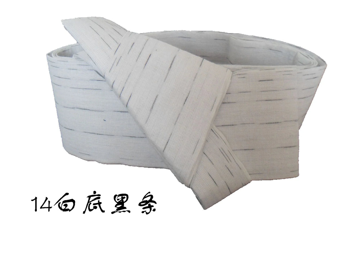 Ceinture Kimono Homme en Coton Rayé - Style Casual Japonais