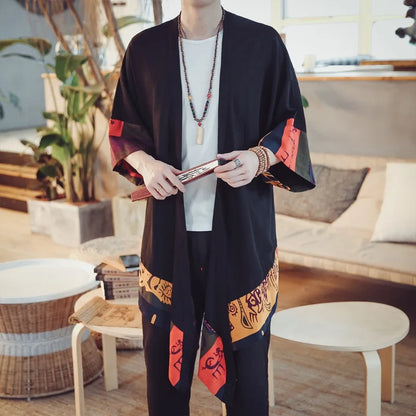 Kimono Mi-long Asymétrique Homme