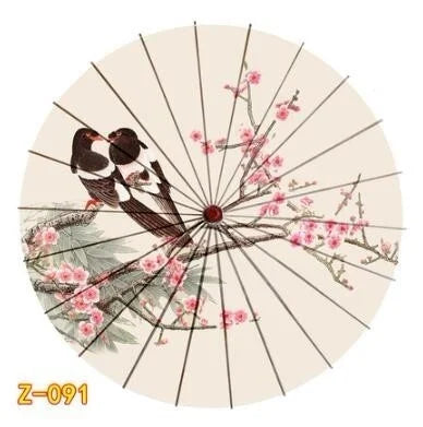 Ombrelle Artisanale en Bambou et Soie - Style Vintage pour Mariage et Danse