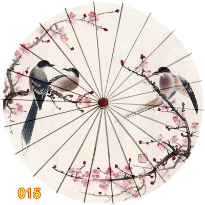 Ombrelle Artisanale en Bambou et Soie - Style Vintage pour Mariage et Danse