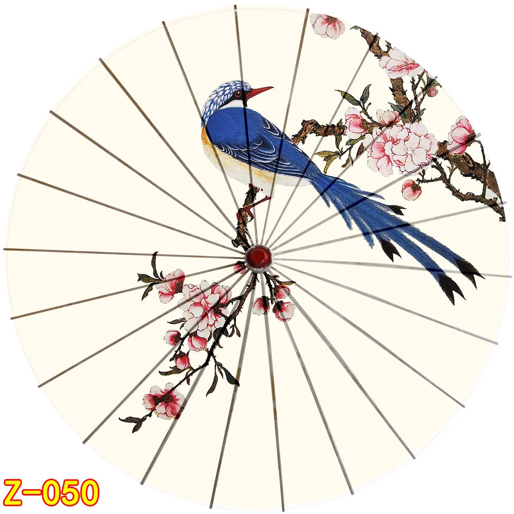 Ombrelle Artisanale en Bambou et Soie - Style Vintage pour Mariage et Danse