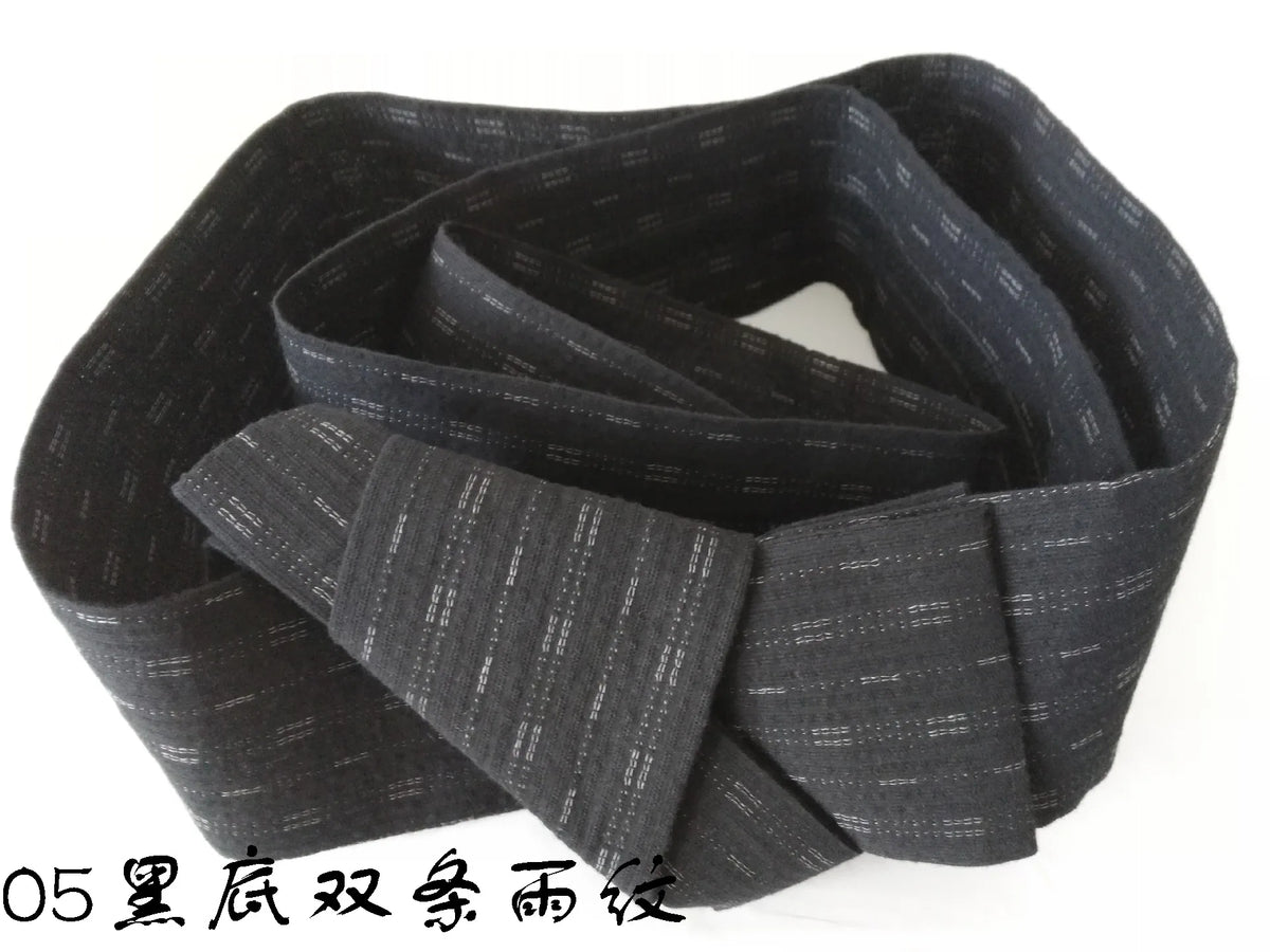 Ceinture Kimono Homme en Coton Rayé - Style Casual Japonais