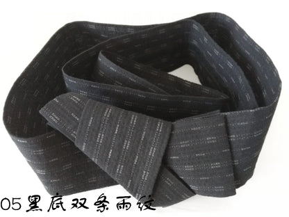 Ceinture Kimono Homme en Coton Rayé - Style Casual Japonais