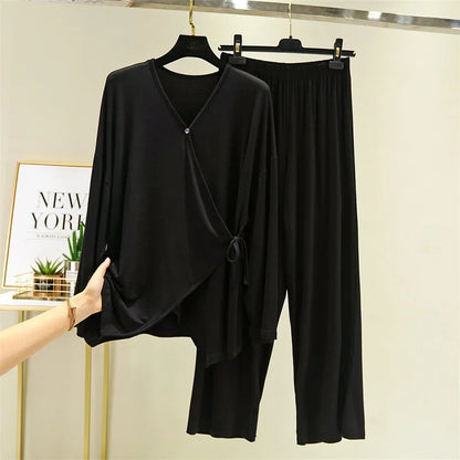 Kimono Long en Modal pour Femme - Confort et Style à la Maison