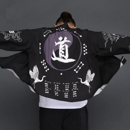 Kimono Homme Manches Courtes Style Traditionnel Asiatique