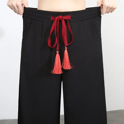 Pantalon Court Femme Léger Motif Oiseaux