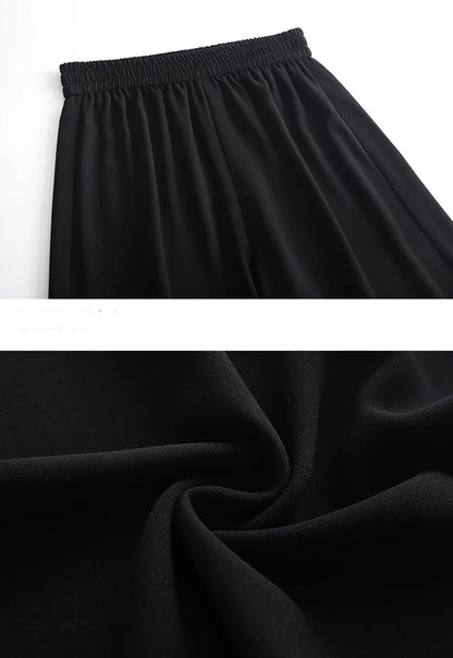 Pantalon Court Fluide Femme en Mousseline