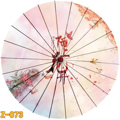 Ombrelle Artisanale en Bambou et Soie - Style Vintage pour Mariage et Danse