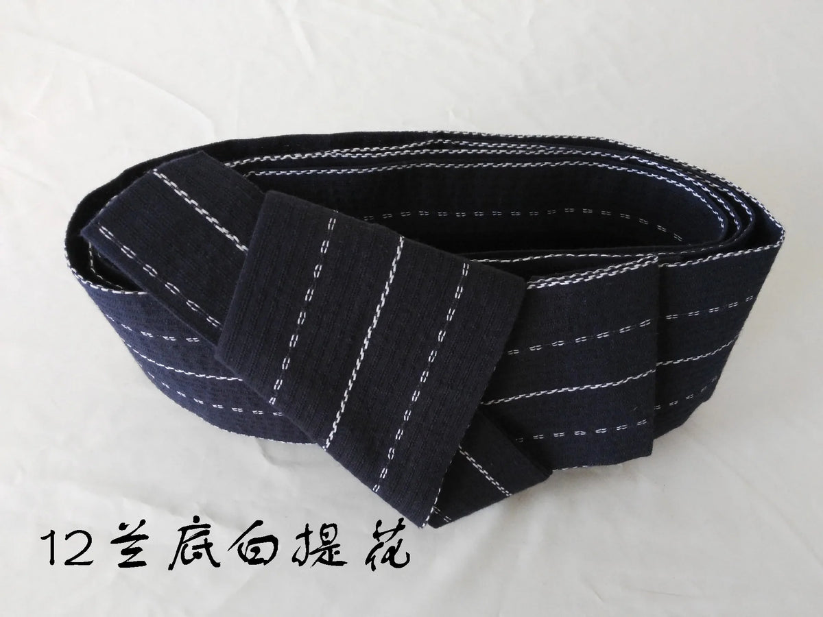Ceinture Kimono Homme en Coton Rayé - Style Casual Japonais