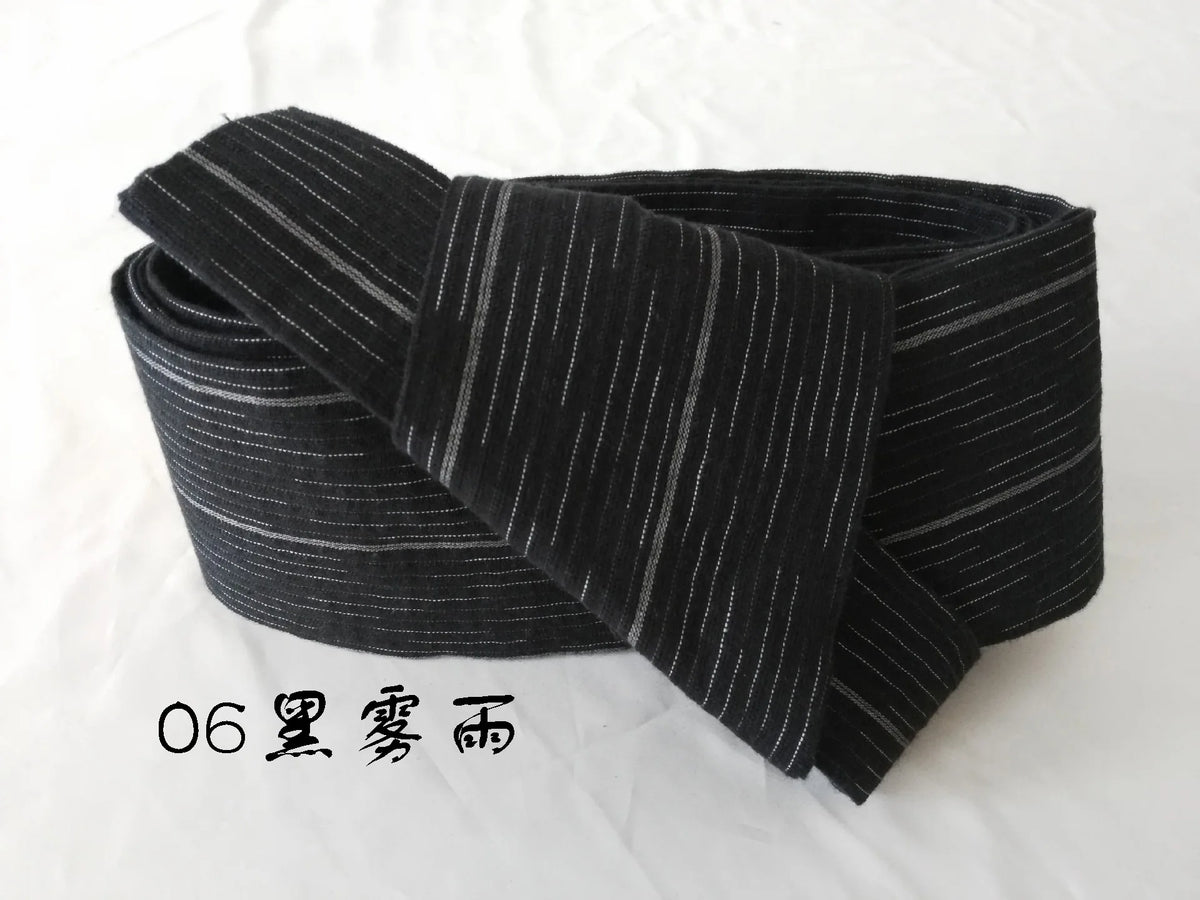 Ceinture Kimono Homme en Coton Rayé - Style Casual Japonais