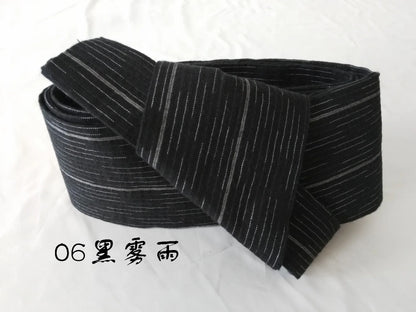 Ceinture Kimono Homme en Coton Rayé - Style Casual Japonais