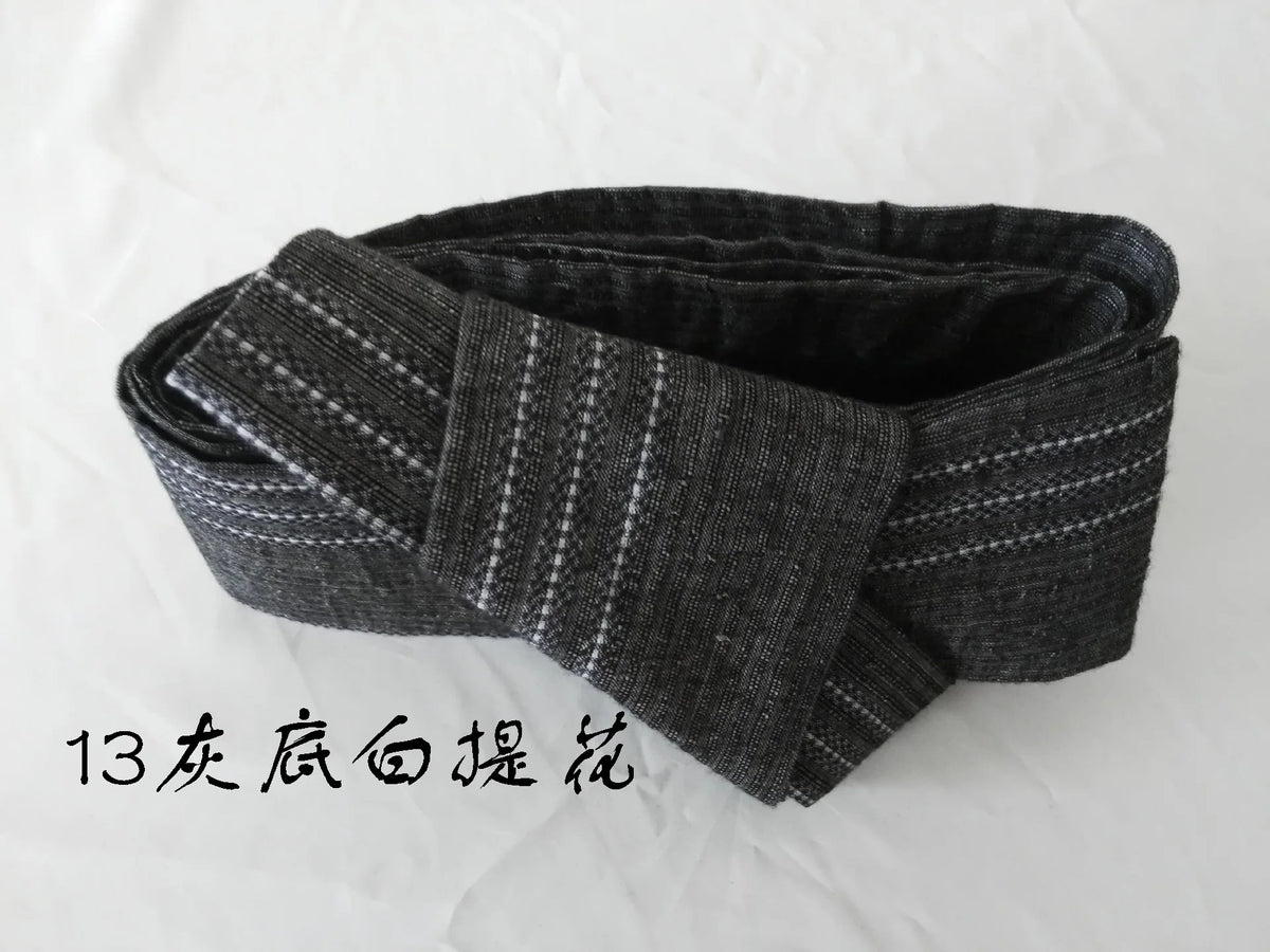 Ceinture Kimono Homme en Coton Rayé - Style Casual Japonais