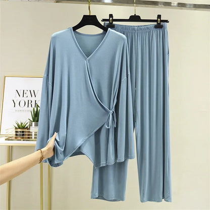 Kimono Long en Modal pour Femme - Confort et Style à la Maison