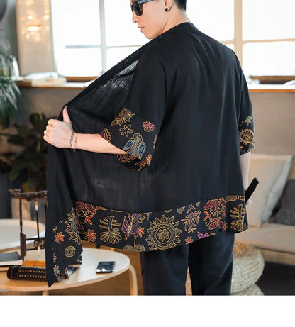 Kimono Mi-long Asymétrique Homme