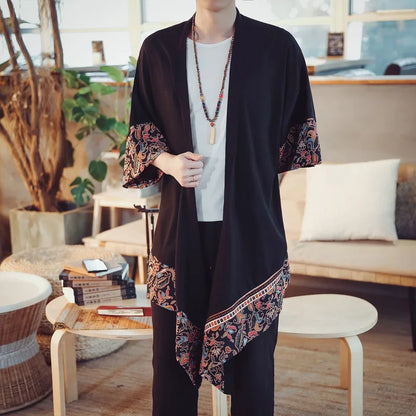 Kimono Mi-long Asymétrique Homme