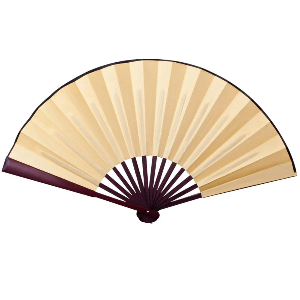 Éventail en Soie et Bambou - Personnalisable, 2 Tailles