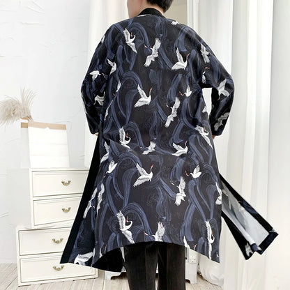 Kimono Homme Mi-long Style Traditionnel