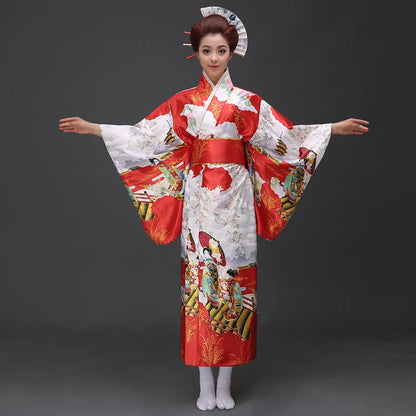 Kimono Traditionnel Femme Satin