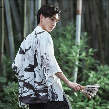 Kimono Homme Polyester Style Traditionnel Japonais