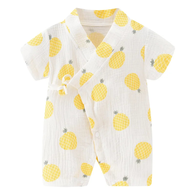 Barboteuse Bébé en Coton Muslin Respirant - Idéale pour l'Été