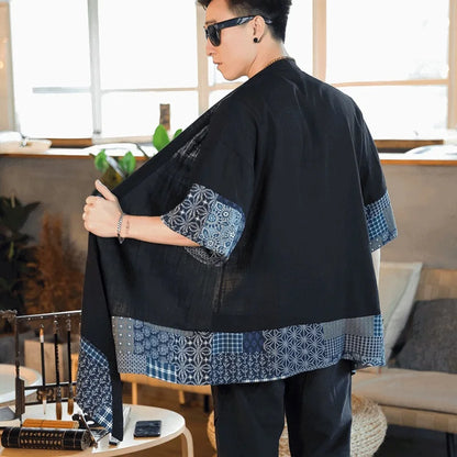 Kimono Mi-long Asymétrique Homme