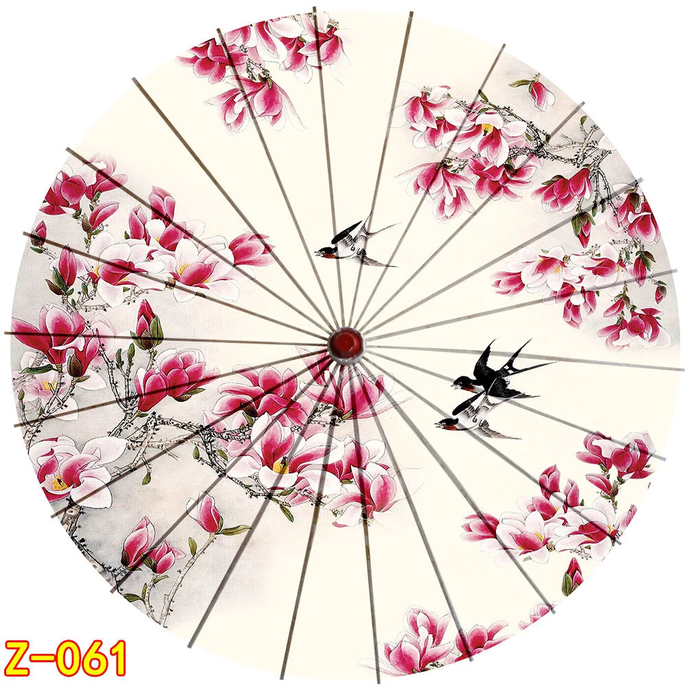 Ombrelle Artisanale en Bambou et Soie - Style Vintage pour Mariage et Danse