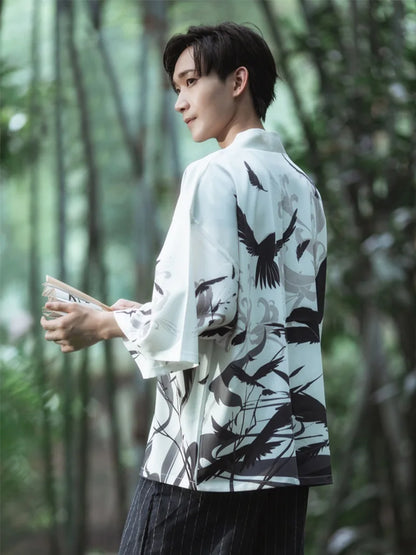 Kimono Homme Polyester Style Traditionnel Japonais
