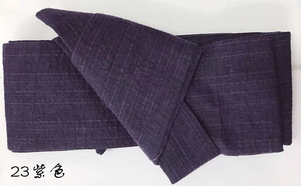 Ceinture Kimono Homme en Coton Rayé - Style Casual Japonais
