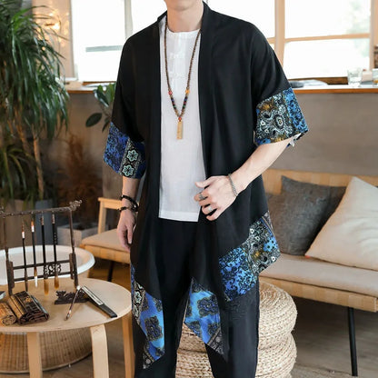 Kimono Mi-long Asymétrique Homme