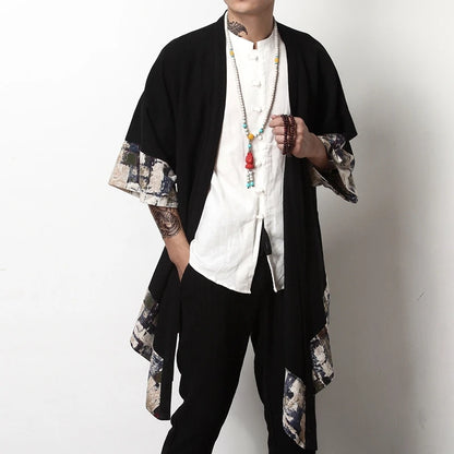 Kimono Mi-long Asymétrique Homme