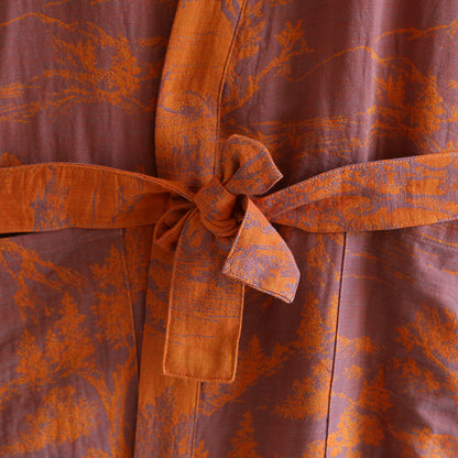 Kimono Mi-long Imprimé en Coton - Confort & Style