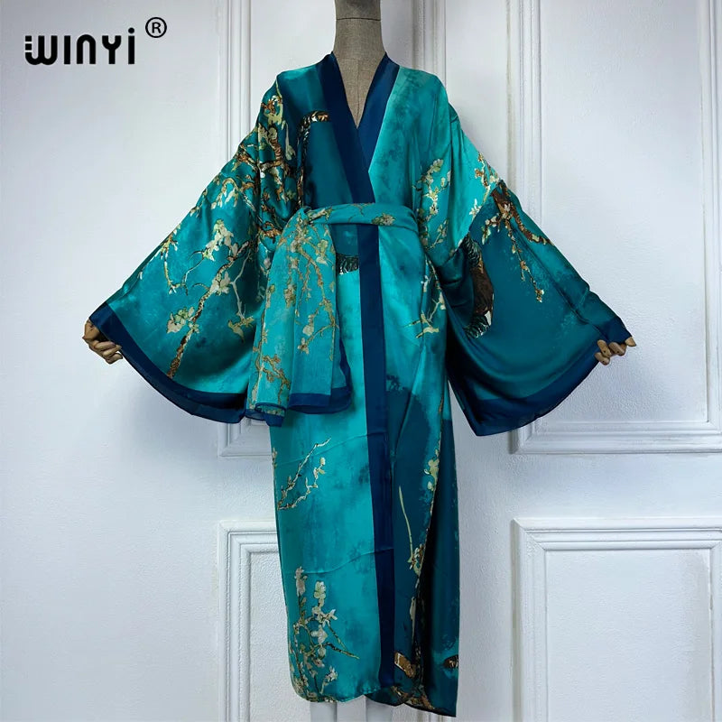 Kimono Long Bohème Imprimé Femme - Plusieurs Couleurs