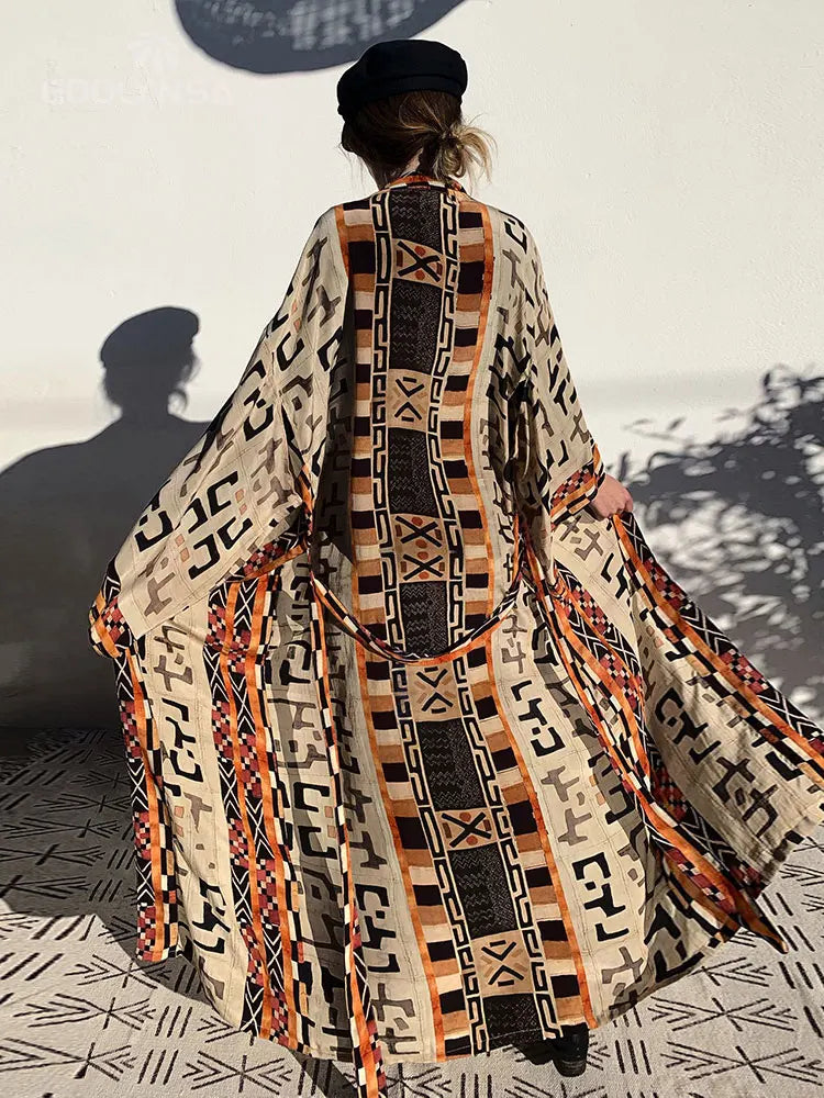 Kimono Long Bohème Imprimé