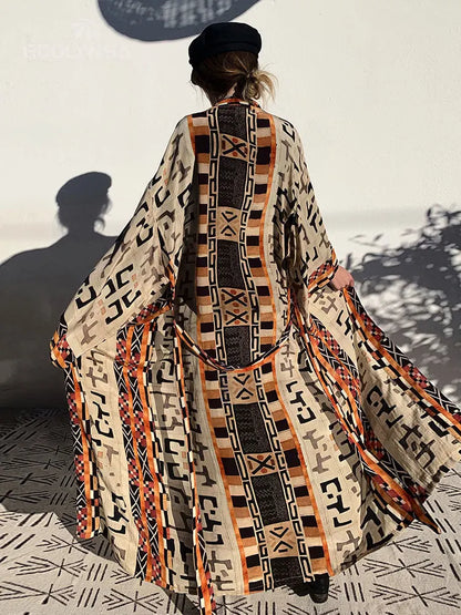 Kimono Long Bohème Imprimé