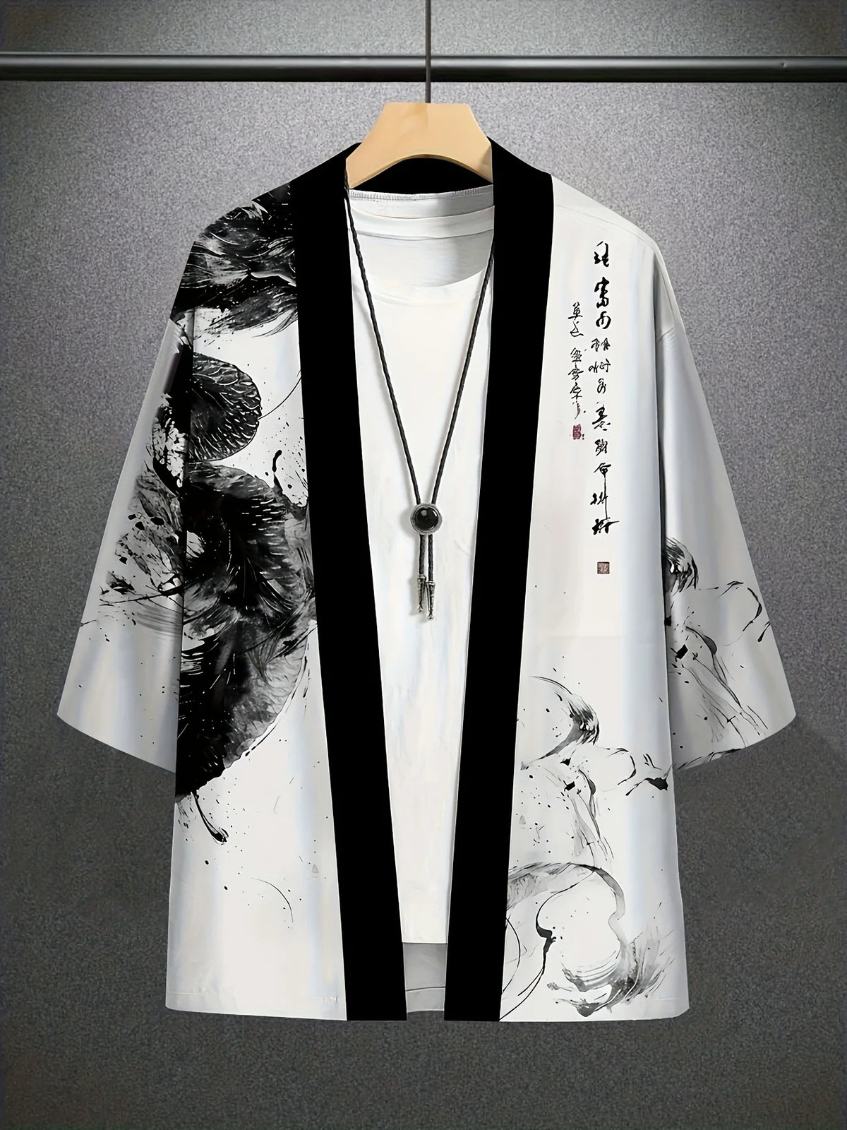 Kimono Court Homme Style Asiatique Traditionnel