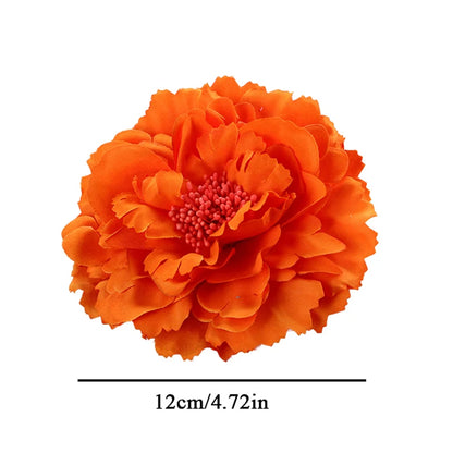 Pince à Cheveux Fleur Rose Satinée pour Femme - Accessoire Élégant