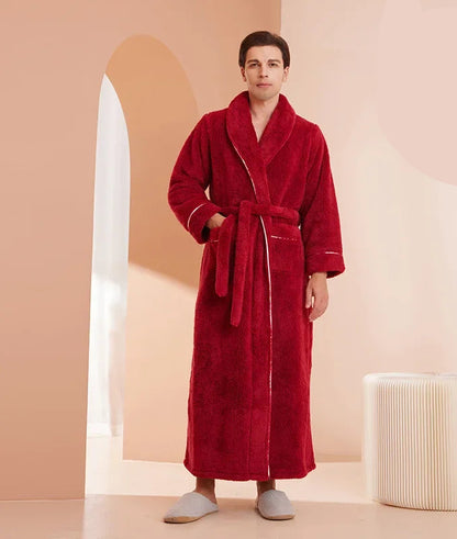 Kimono Peignoir Polaire Doux et Confortable pour Femme et Homme