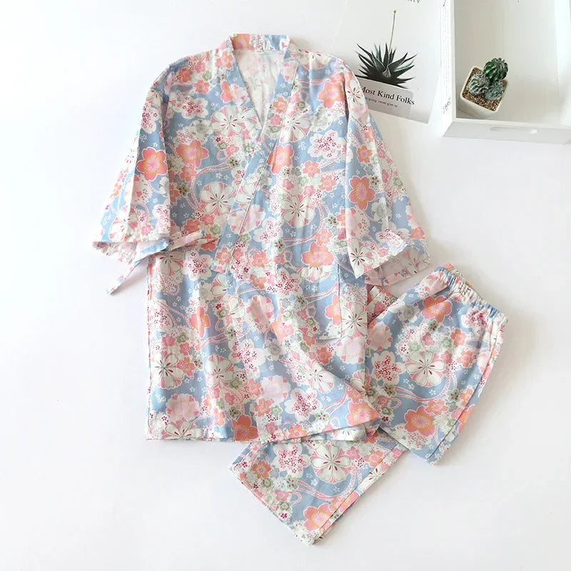 Pyjama Femme en Coton Imprimé