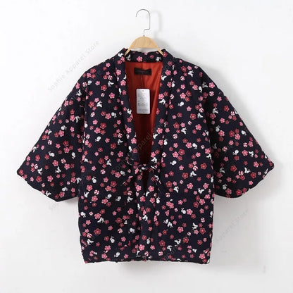 Kimono Veste Long Femme Coton