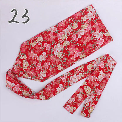 Ceinture Kimono Femme Imprimée - Largeur 10cm ou 15cm