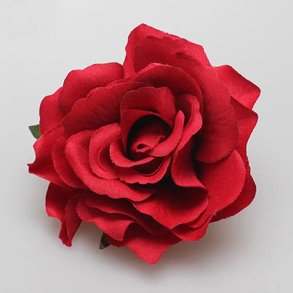 Pince à Cheveux Fleur Rose Satinée pour Femme