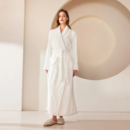 Kimono Peignoir Polaire Doux et Confortable pour Femme et Homme